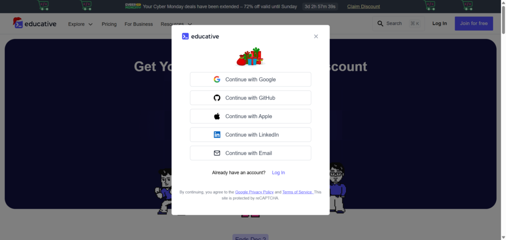 Sign Up To Educative