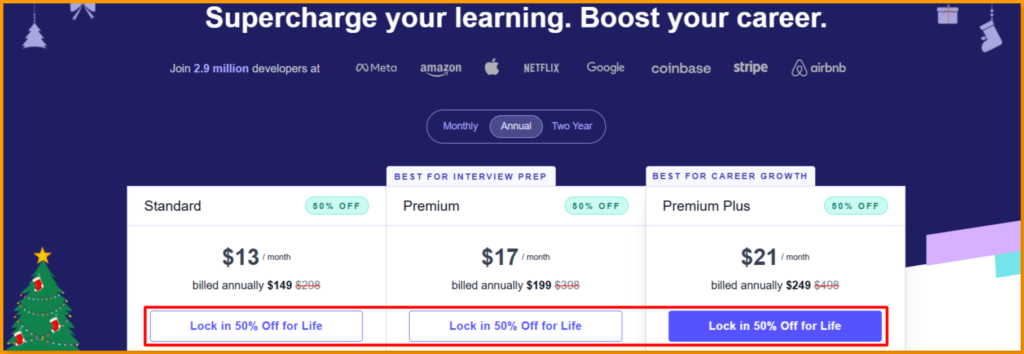 Educative plans and pricing